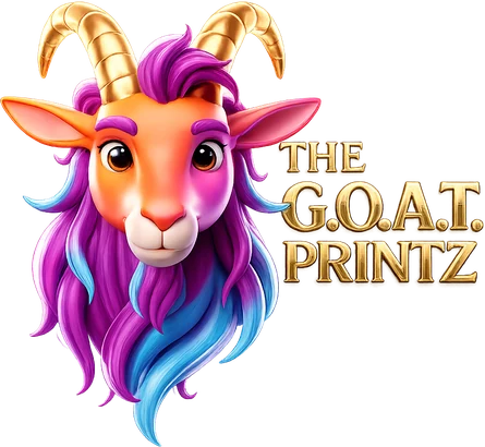 The G.O.A.T. Printz logo